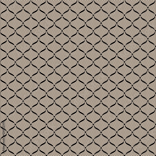 Wallpaper Mural Black seamless lace pattern. Torontodigital.ca