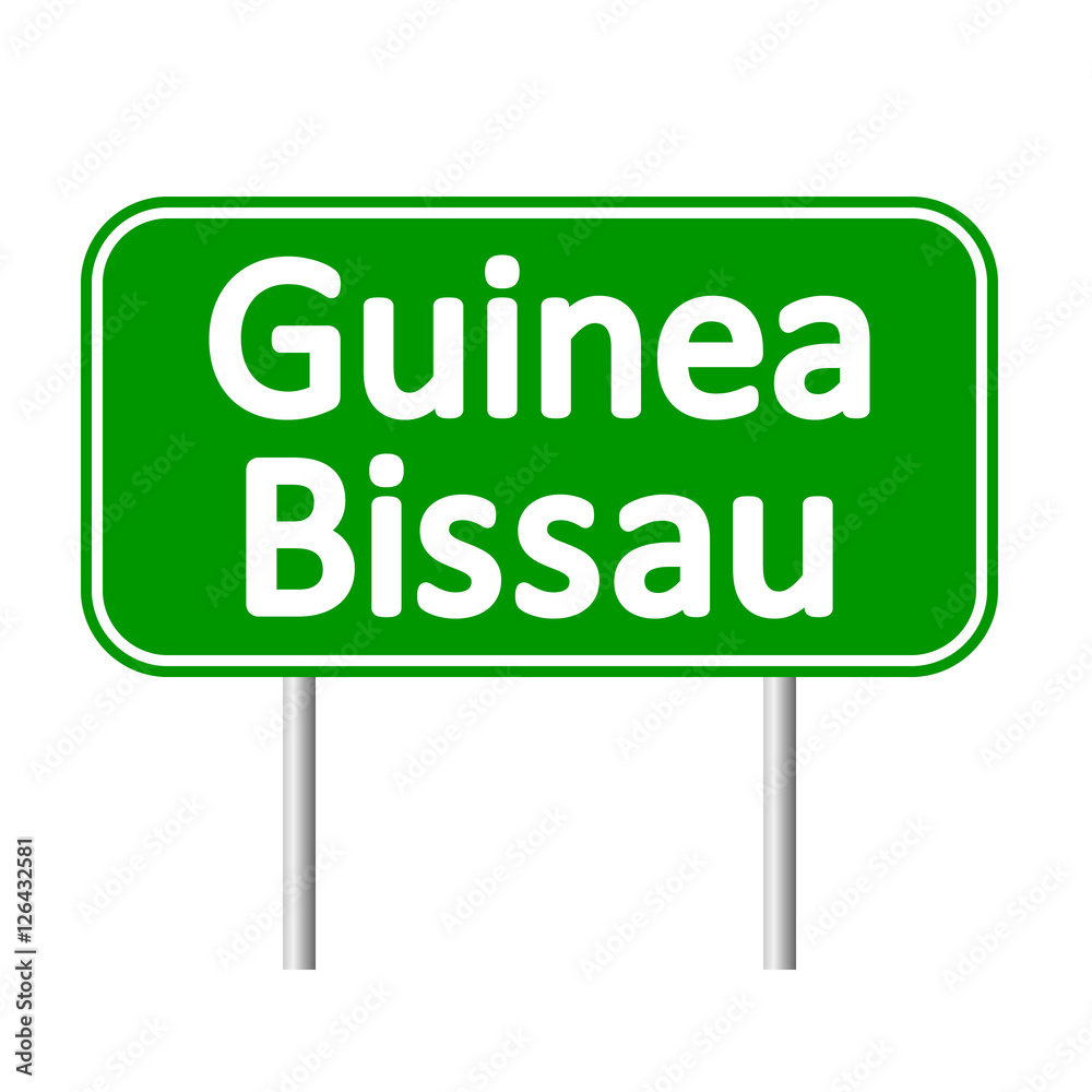 Guinea-Bissau road sign. Guinea-Bissau road sign.