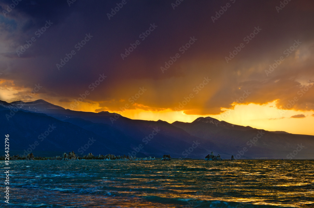 Dramatic Mono Lake Sunset