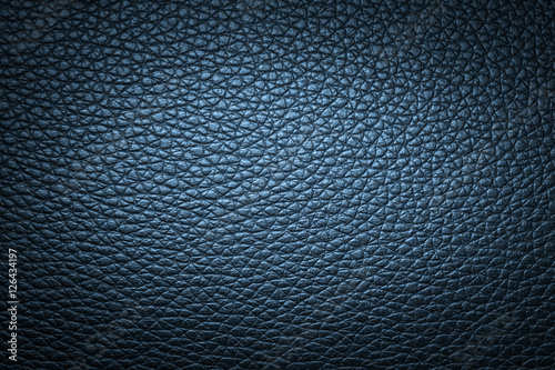 Deep blue leather texture or leather background. Leather sheet for making leather bag, leather jacket, furniture and other. Abstract leather pattern for design with copy space for text or image.