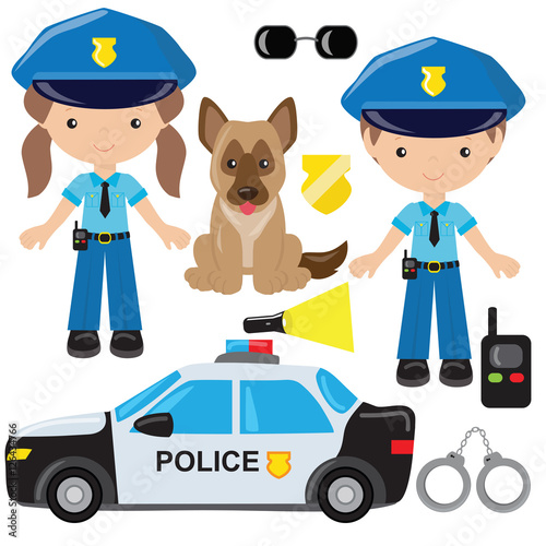 Police officer vector illustration