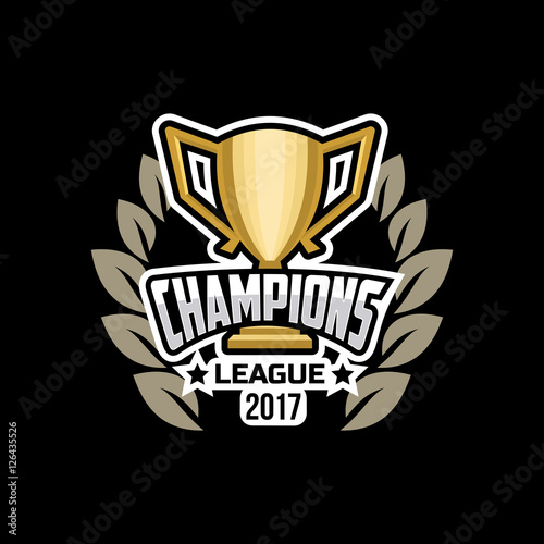 Champions sports league logo emblem