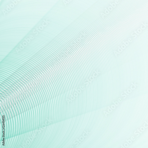 Abstract background of thin concentric turquoise circles with bokeh effect