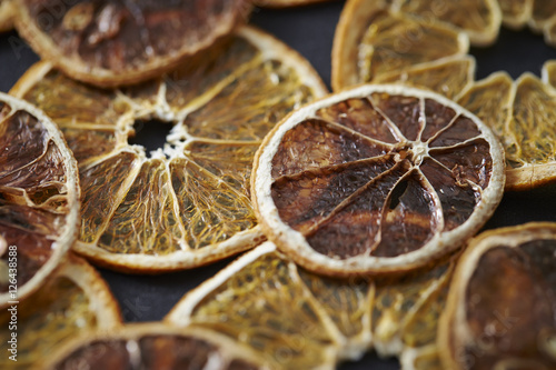 Dried orange and grapefruit slices 
