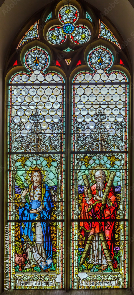 stained-glass window