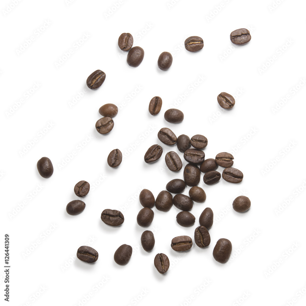 coffee attributes on a white background coffee attributes on a white background