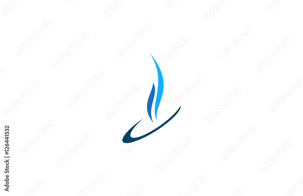 Fototapeta premium line abstract business logo