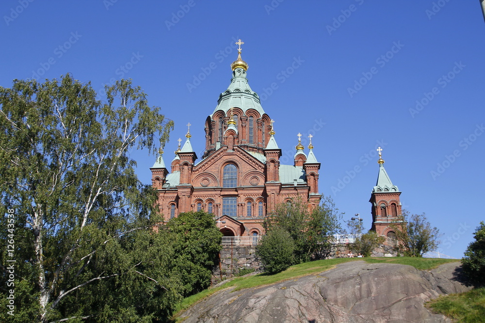 Uspenski cathedral in Helsinki, Finland