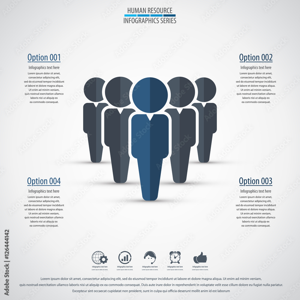 Business management, strategy or human resource infographic. Ai 10 vector. Can be used for any project