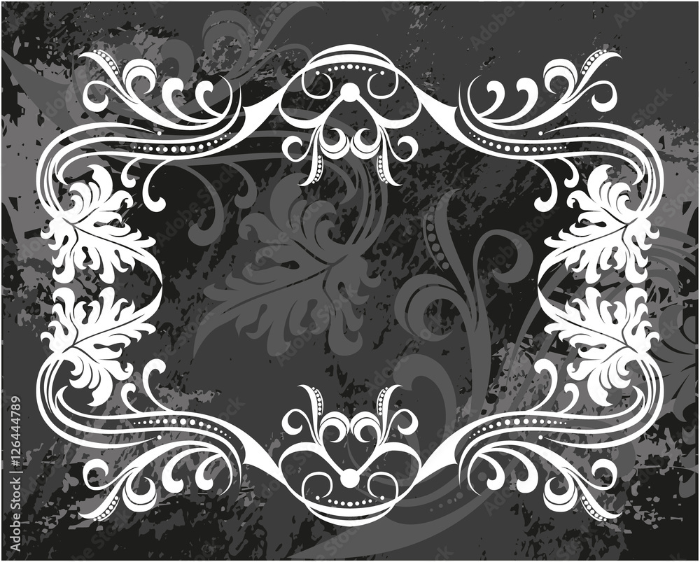 Decorative frame with pattern Decorative frame with pattern