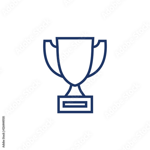 Trophy icon thin line