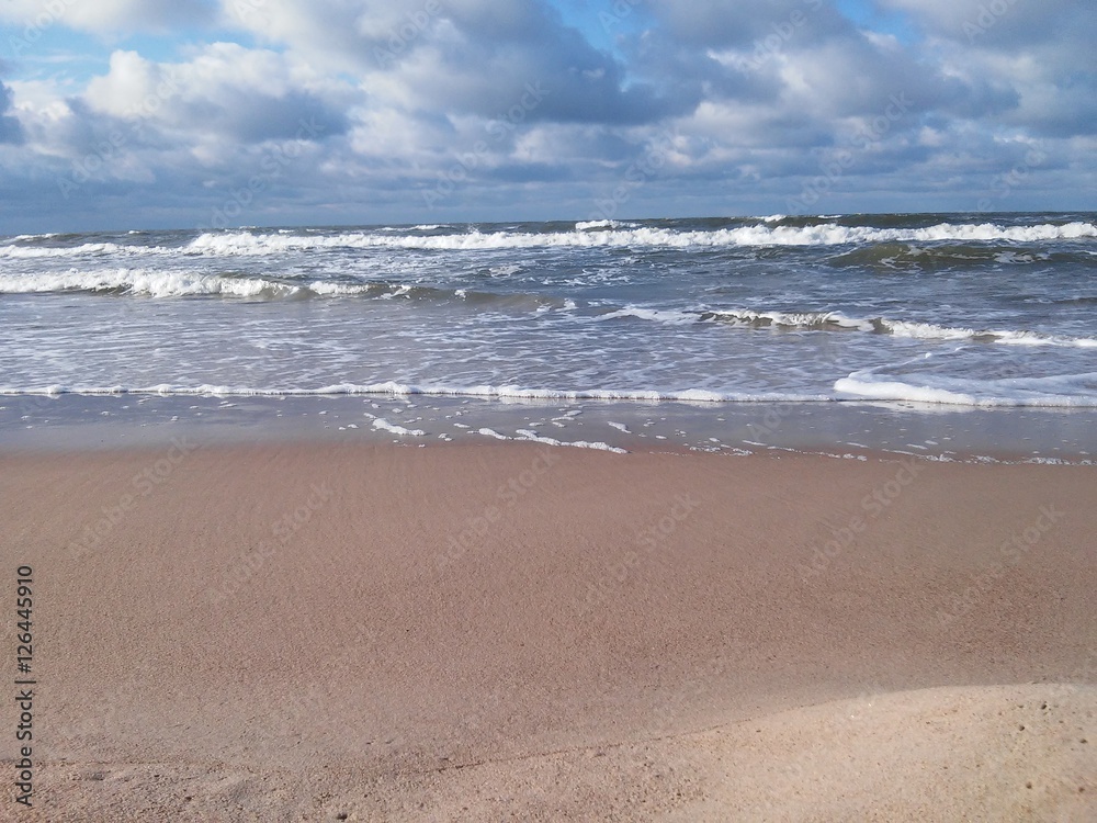 The Baltic sea in Lithuania