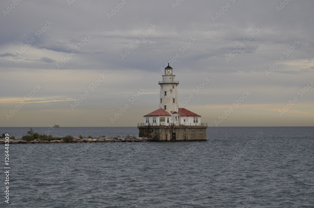 Lighthouse on Michigan