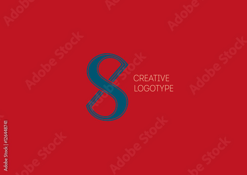 Creative logo with a double meaning, the letter X, S