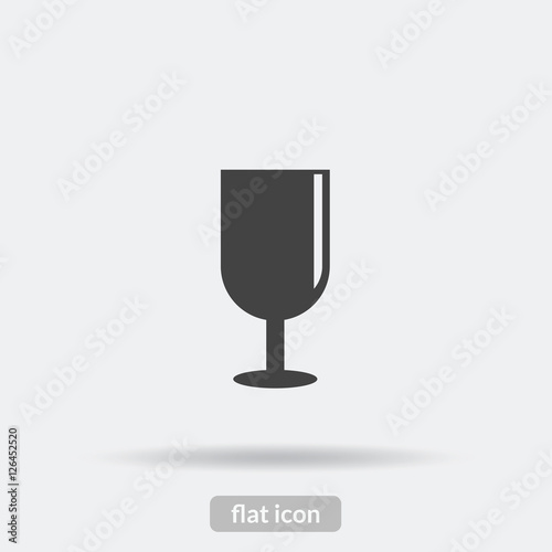Wine glass icon, Vector is type EPS10