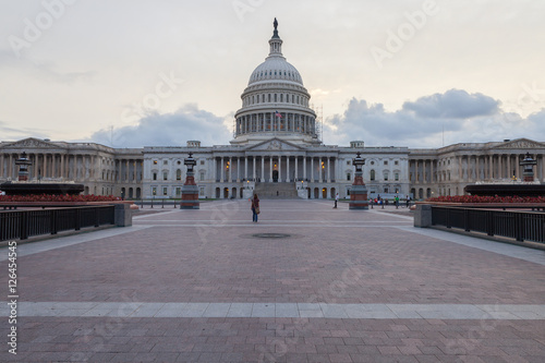 The US Capitol in Washington DC Landscape