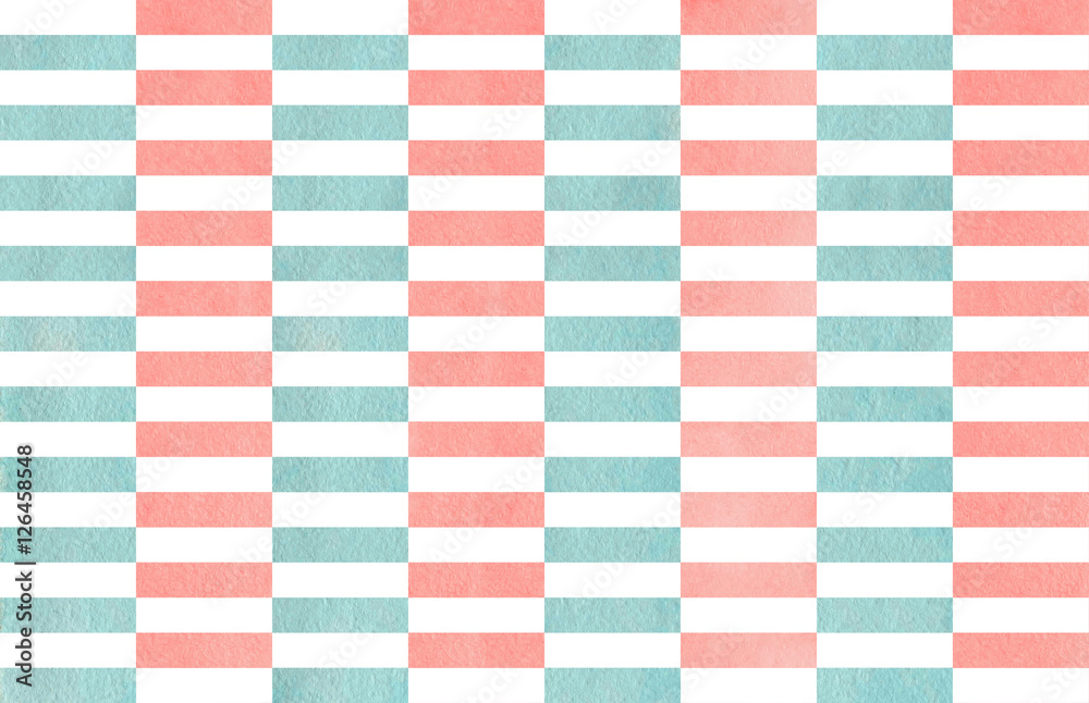 Watercolor striped background. Watercolor striped background.