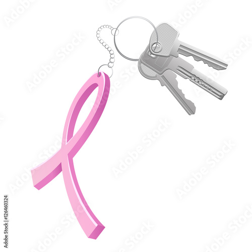 pink ribbon trinket