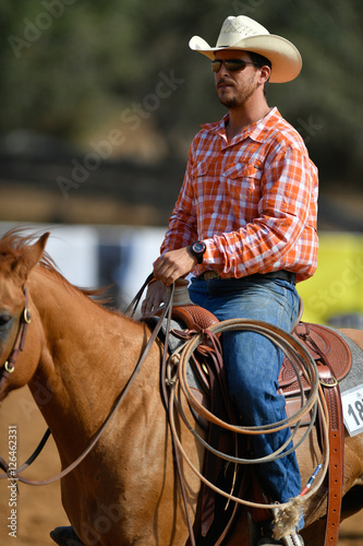 A rider during the cowboys extreme competition