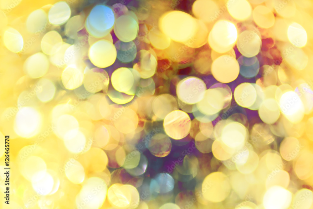 Fototapeta premium New year background with colored bokeh