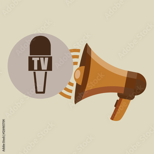 megaphone concept microphone news design vector illustration eps 10