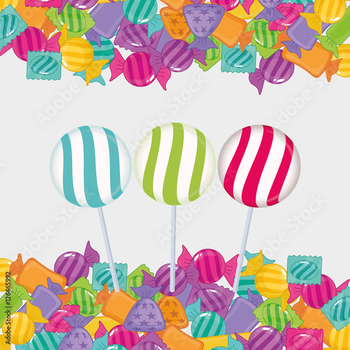 sweet candy shop icon vector illustration graphic design