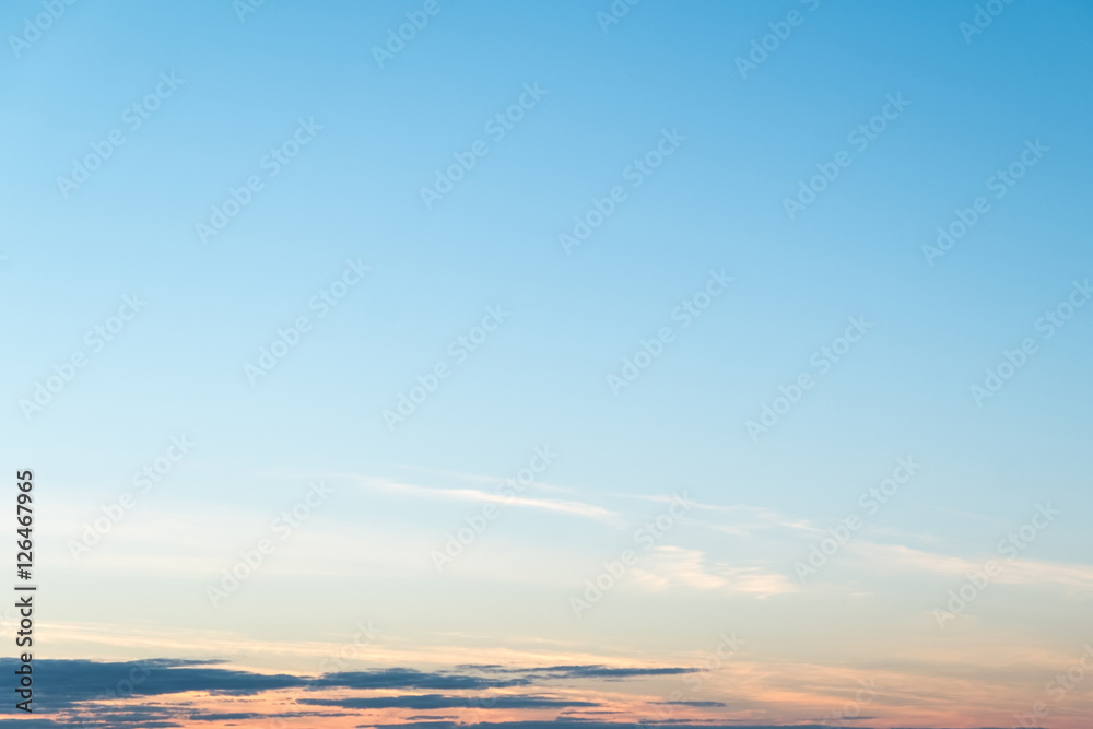Blue sky with cloud, nature background