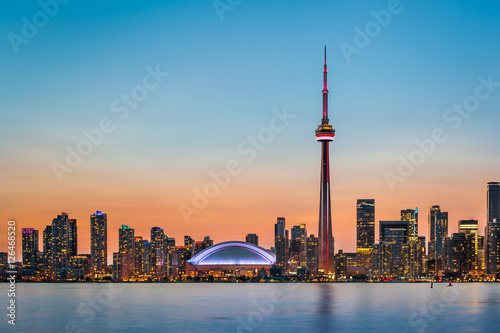 Toronto Skyline at twilight photo