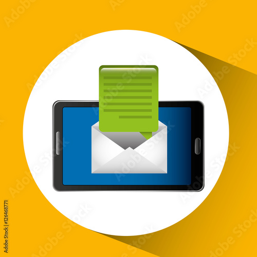 Free Download mobile cellphone email message icon vector illustration eps 10 - GFXLoad