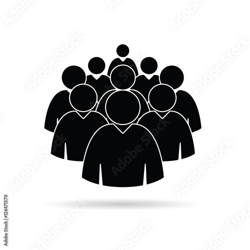 man set icon in black color illustration