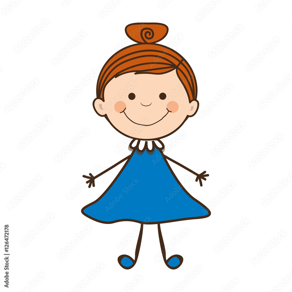 girl child icon image vector illustration design girl child icon image vector illustration design