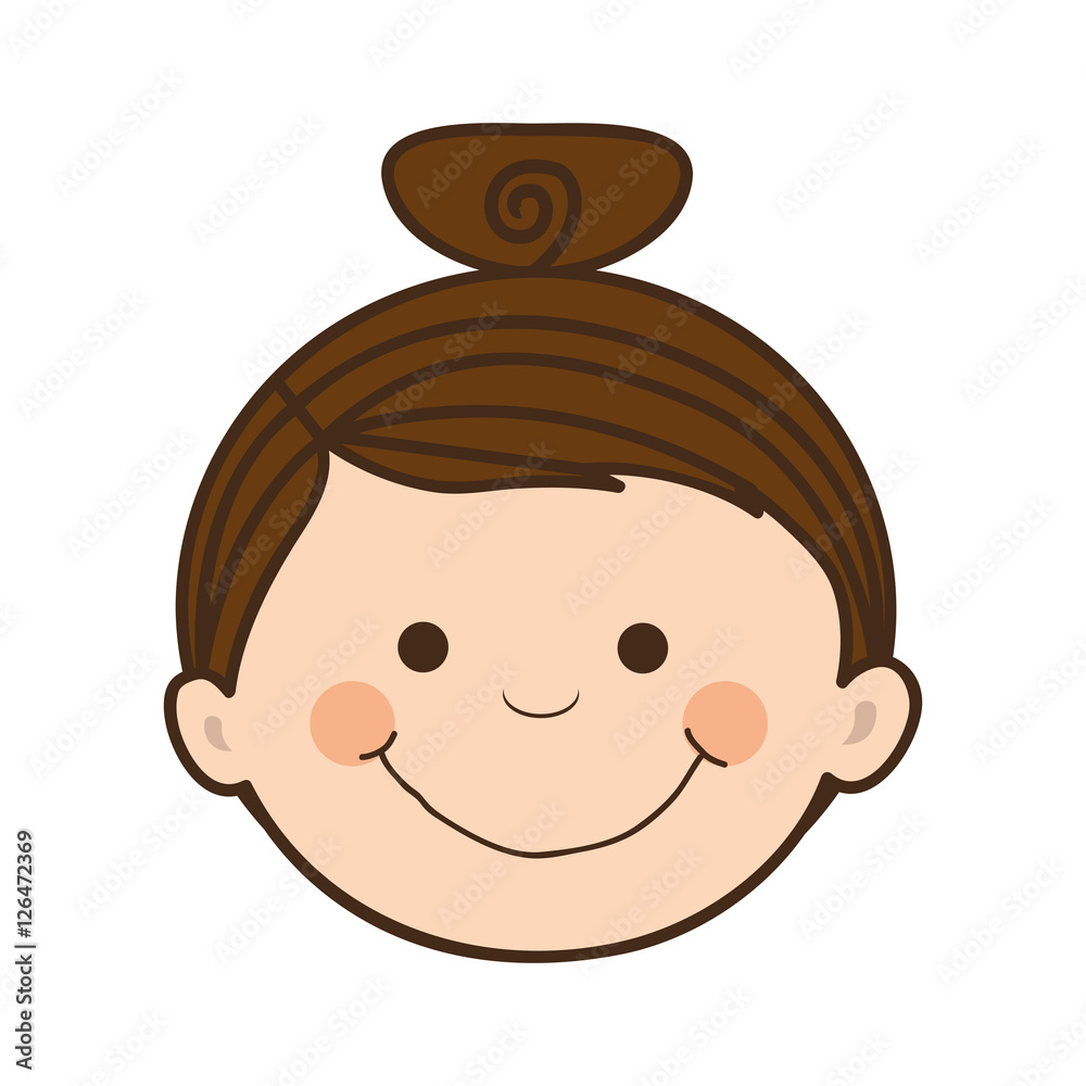 girl child icon image vector illustration design girl child icon image vector illustration design