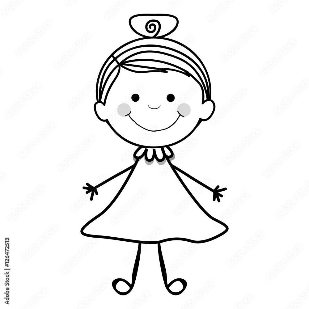 girl child icon image vector illustration design girl child icon image vector illustration design