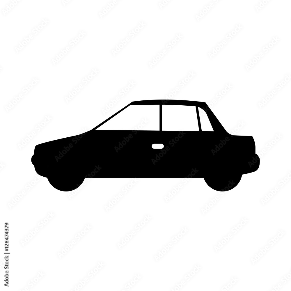 car pictogram icon image vector illustration design