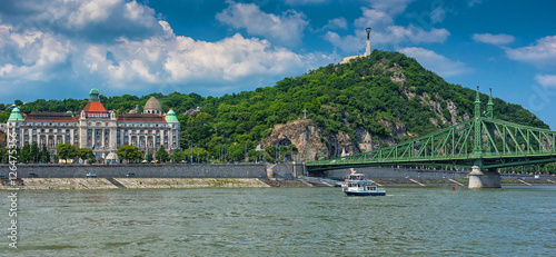 View on the Buda side of Budapest with the river Danube in Hungary, Budapest