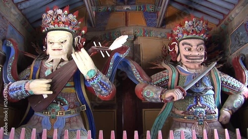 Korean Temple Statues