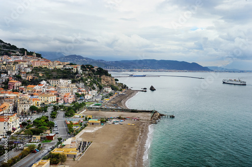 Fototapeta Naklejka Na Ścianę i Meble -  Beautiful Vietri Sul Mare at famous Amalfi Coast, Italy