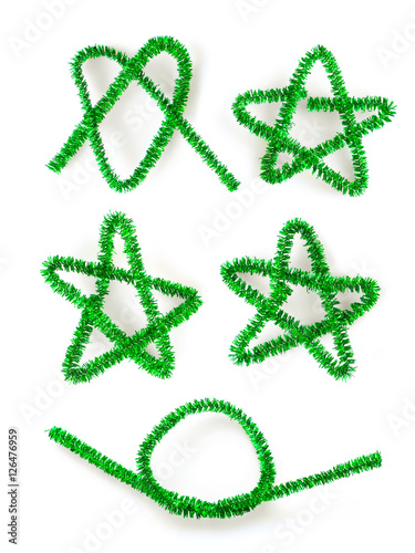 Christmas tinsel decoration...