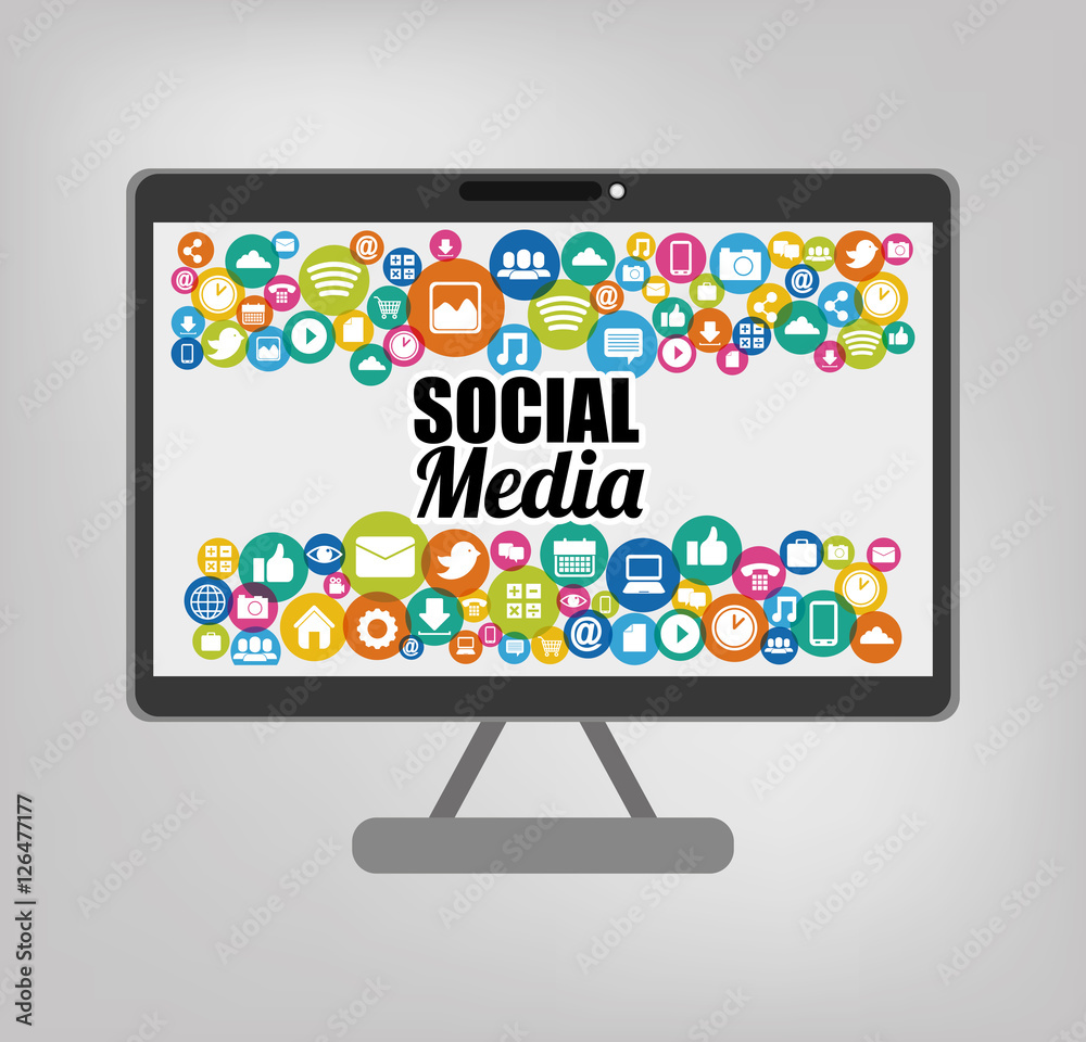Social media and networking icon vector illustration graphic design Social media and networking icon vector illustration graphic design