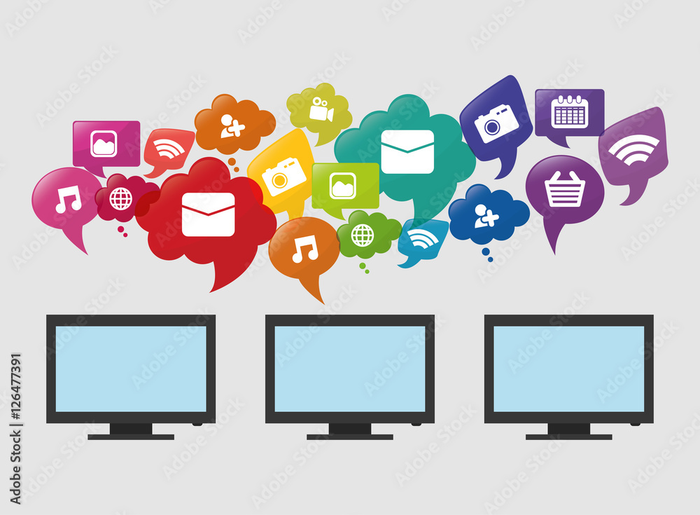 Social media and networking icon vector illustration graphic design Social media and networking icon vector illustration graphic design