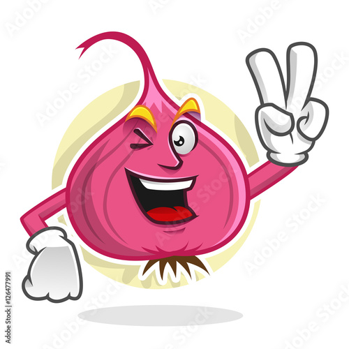 Peace Onion mascot, Onion character, Onion cartoon