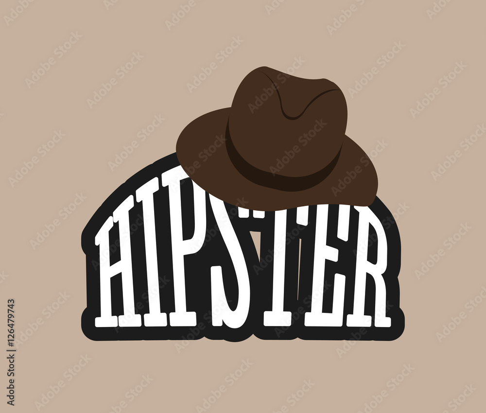 Hipster fashion lifestyle icon vector illustration graphic design