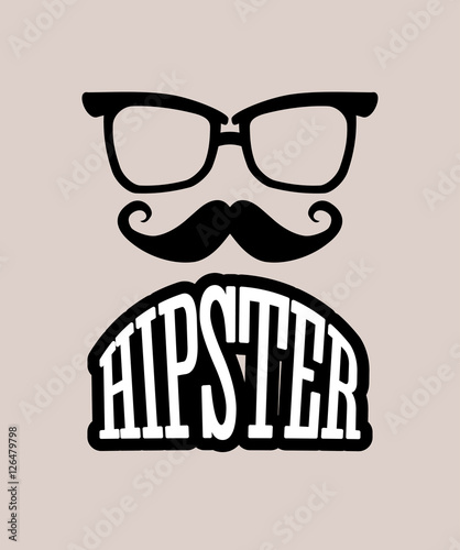 Hipster fashion lifestyle icon vector illustration graphic design