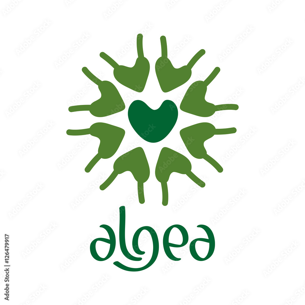 Microscobic Algea Icon and Logo Design Microscobic Algea Icon and Logo Design
