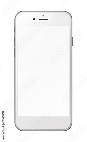 Smart phone isolated on white background.