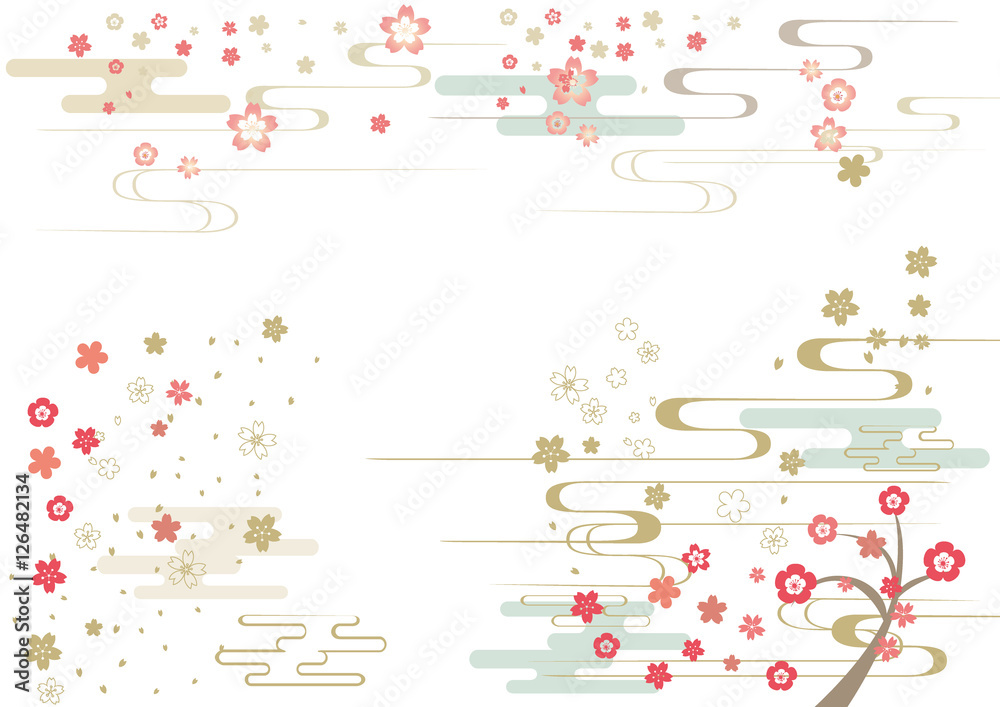 シンプルでポップな和柄の背景 Stock Vector Adobe Stock シンプルでポップな和柄の背景 Stock Vector Adobe Stock