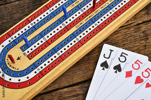 Cribbage Board Close Up photo