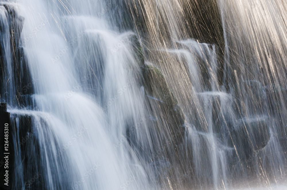 Fragment Falls Rochester with rocky formations. Mauritius Island Fragment Falls Rochester with rocky formations. Mauritius Island