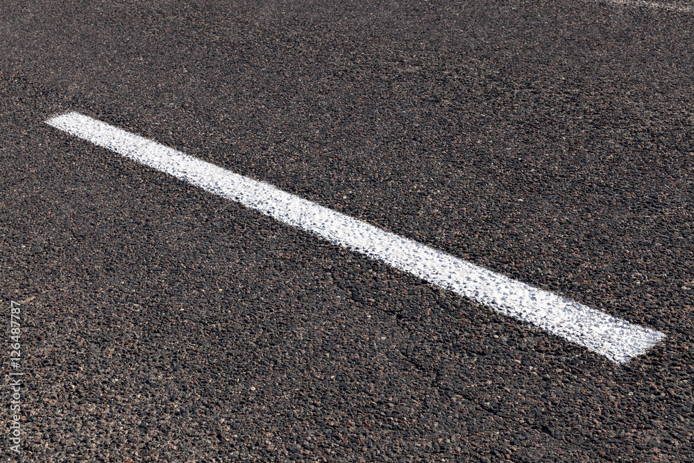 Fototapeta premium road markings, close-up