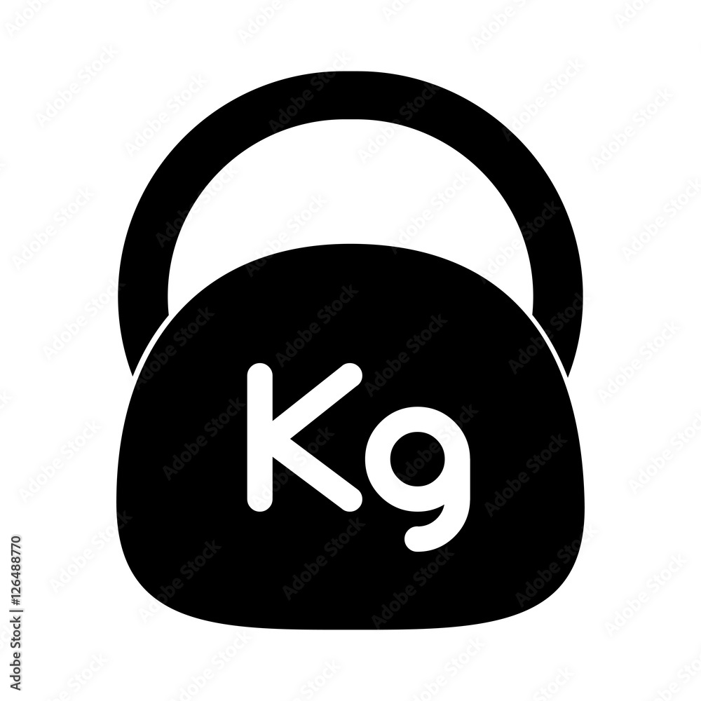 Weight icon. Fitness gym bodybuilding bodycare and fit theme. Isolated design. Vector illustration Weight icon. Fitness gym bodybuilding bodycare and fit theme. Isolated design. Vector illustration